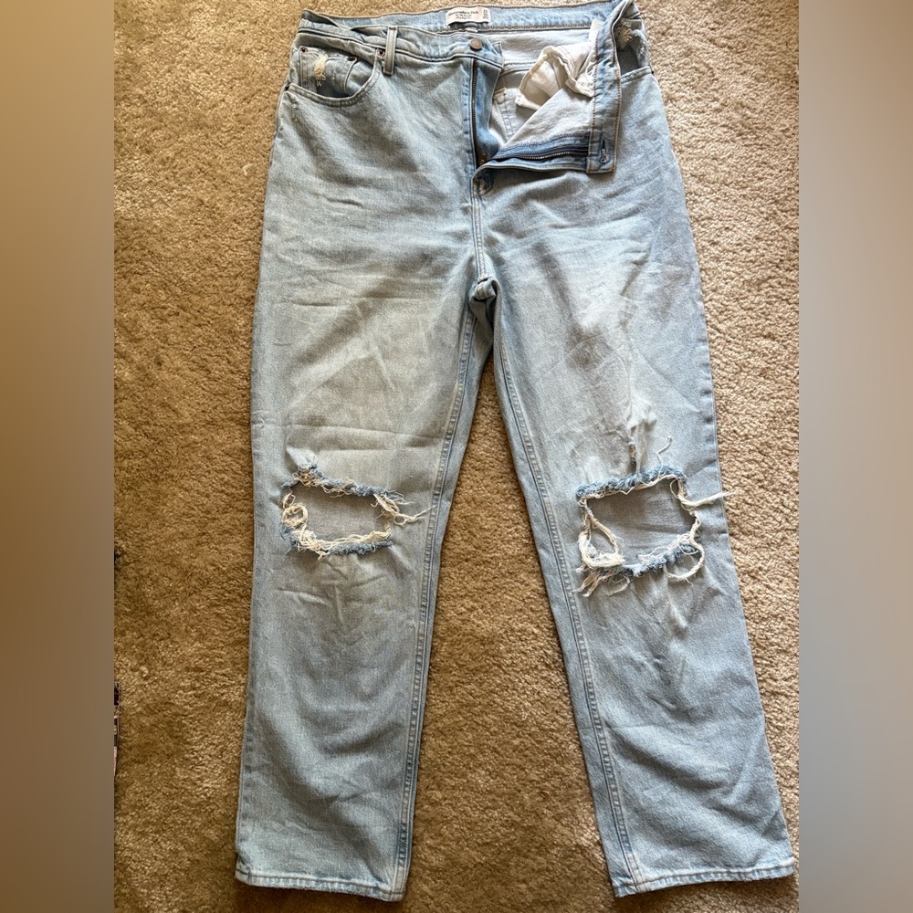 Abercrombie & Fitch Light Blue Ultra High Rise Jeans